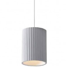 Φωτιστικό Κρεμαστό Φ15cm E27 230V Γύψινο Λευκό 4062-W